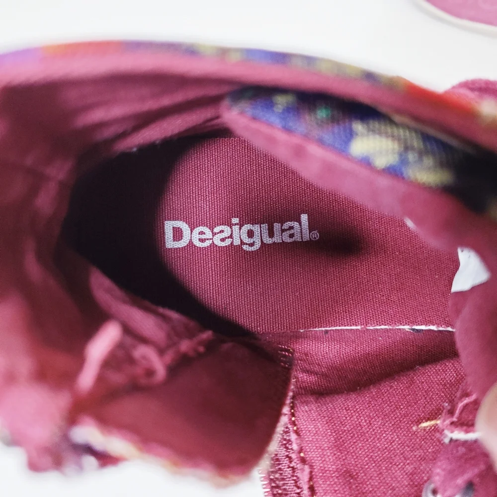 Desigual Patchwork Boho High Top Sneakers Women's Size 36 - Picture 5 of 7